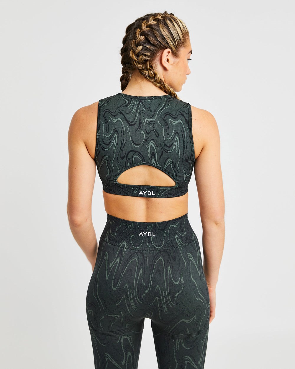 AYBL Velocity Seamless Crop Vest Schwarz | 602-RQKGUA