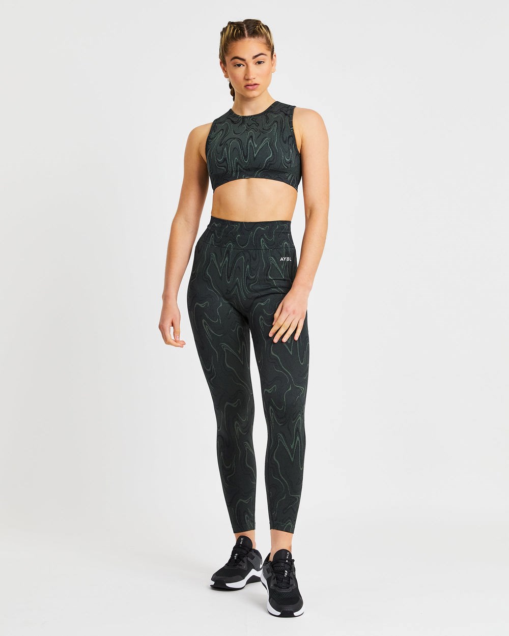 AYBL Velocity Seamless Crop Vest Schwarz | 602-RQKGUA