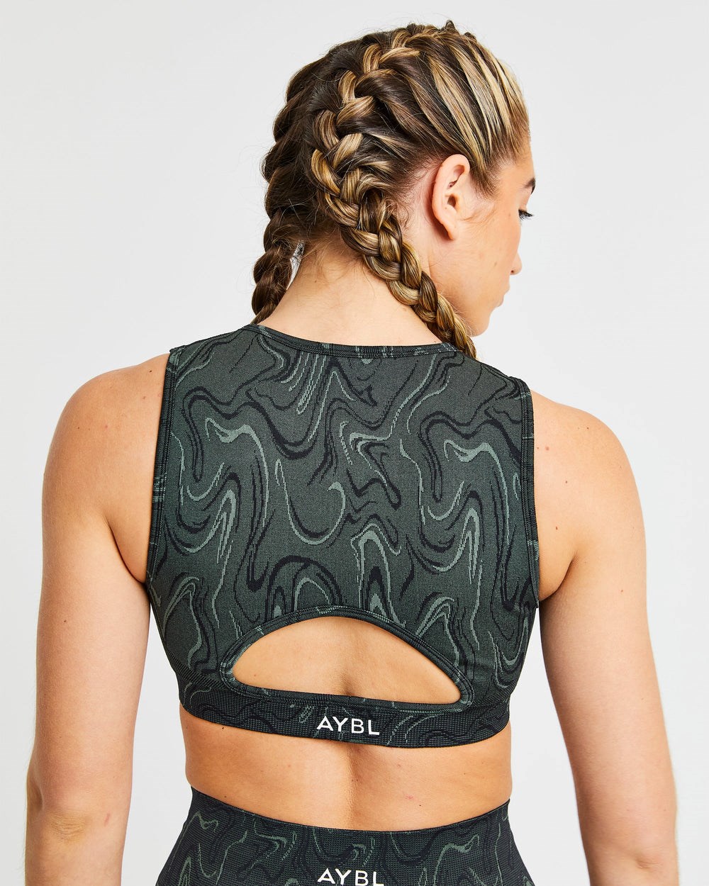 AYBL Velocity Seamless Crop Vest Schwarz | 602-RQKGUA