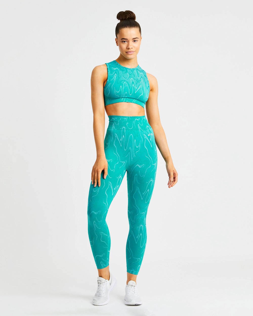 AYBL Velocity Seamless Crop Vest Türkis | 236-WFZHVL