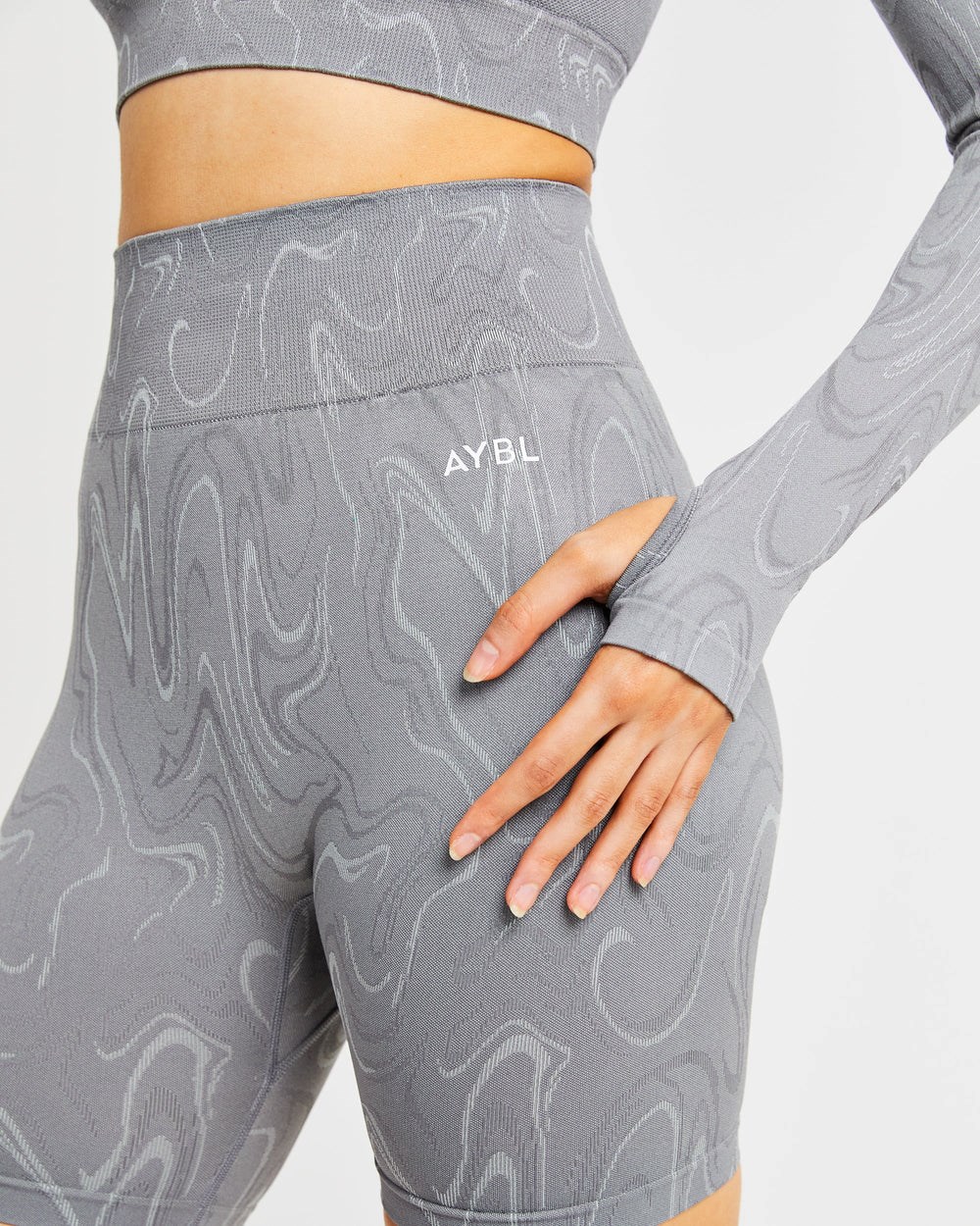 AYBL Velocity Seamless Shorts Grau | 904-MLYCPE