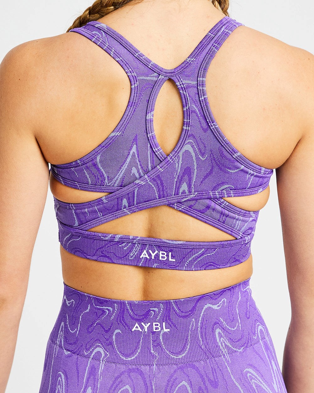 AYBL Velocity Seamless Sports Bra Lila | 841-XZTWYC