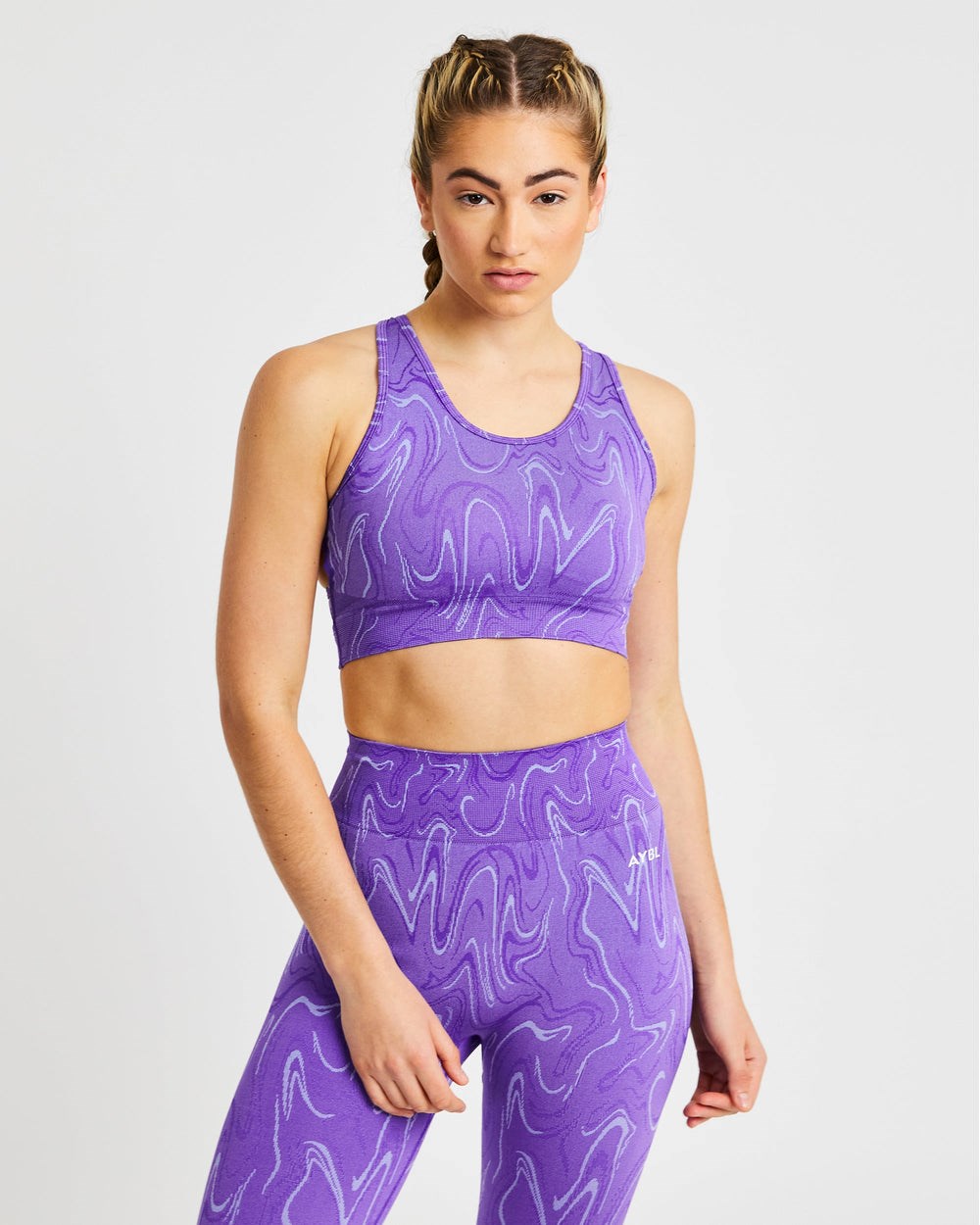 AYBL Velocity Seamless Sports Bra Lila | 841-XZTWYC