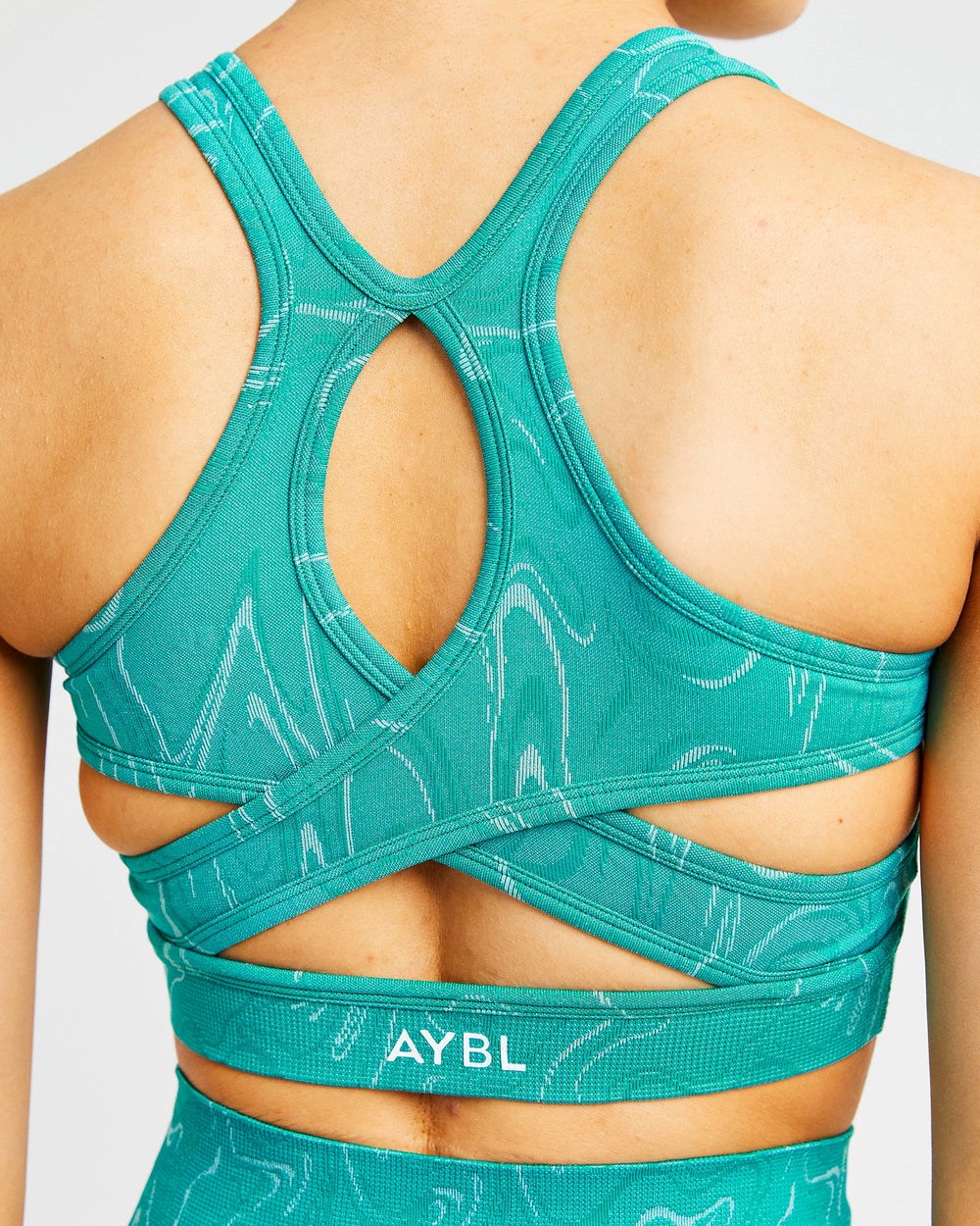 AYBL Velocity Seamless Sports Bra Türkis | 596-HYILJV